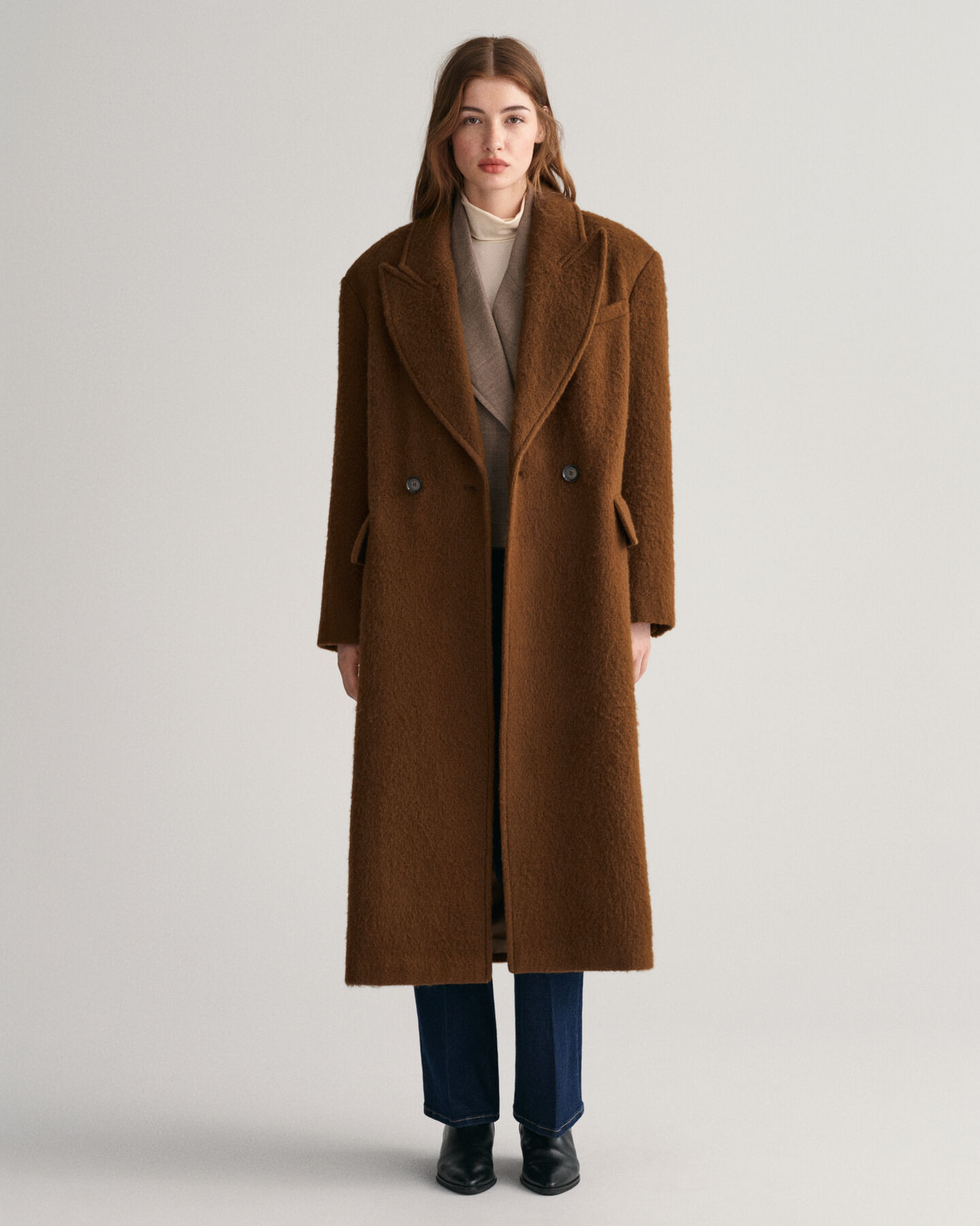Manteau en laine mélangée