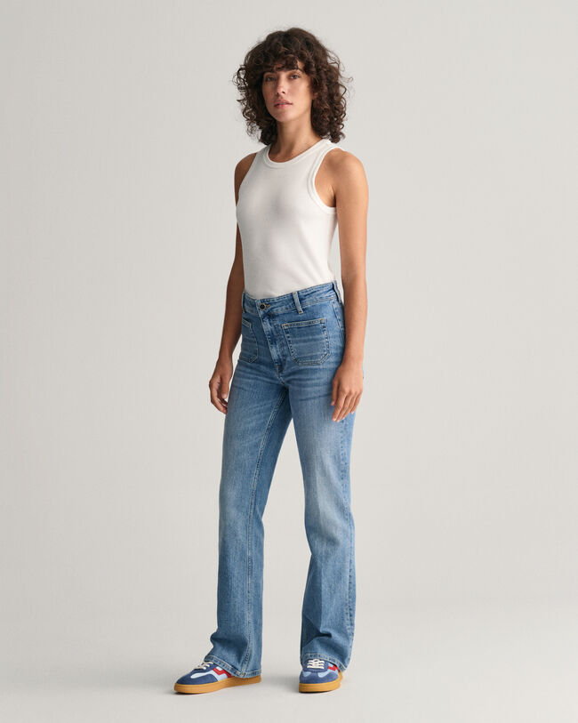 Jean slim fit &eacute;vas&eacute;