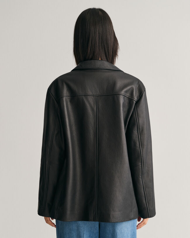 Veste blazer en cuir