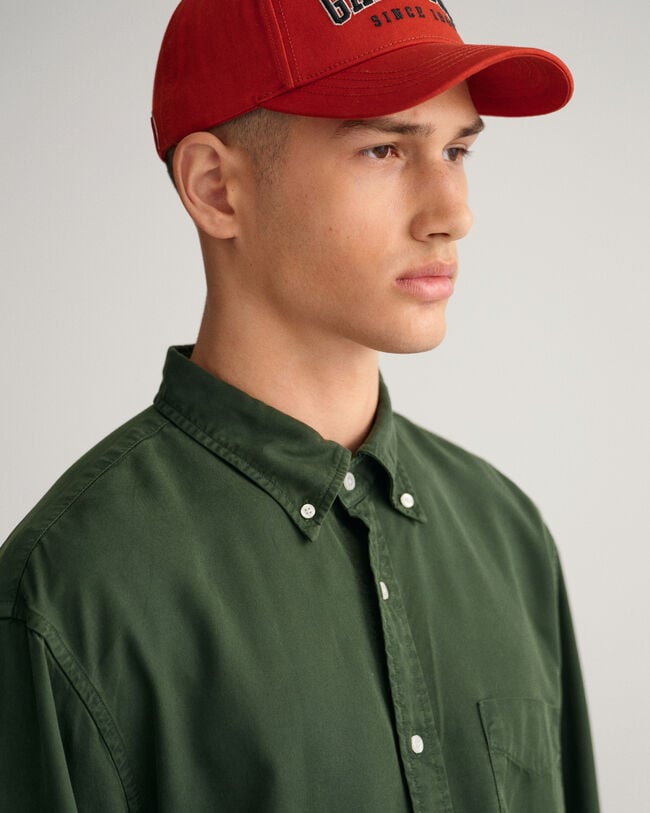 Chemise relaxed fit en lyocell teint en pi&egrave;ce