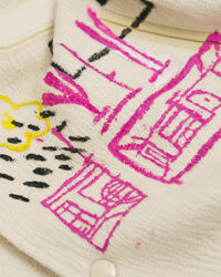 Veste Varsity Boucl&eacute; Projet Blank Canvas x Harry Nuriev