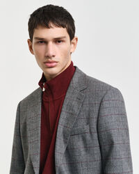 Veste blazer de costume à carreaux