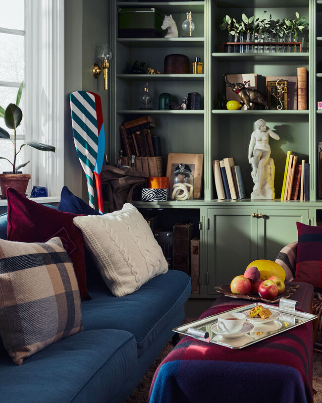 Housse de coussin Magnified Check