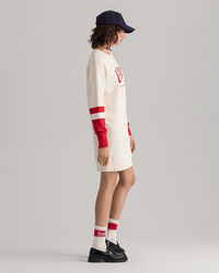 Robe en jersey &agrave; col ras du cou