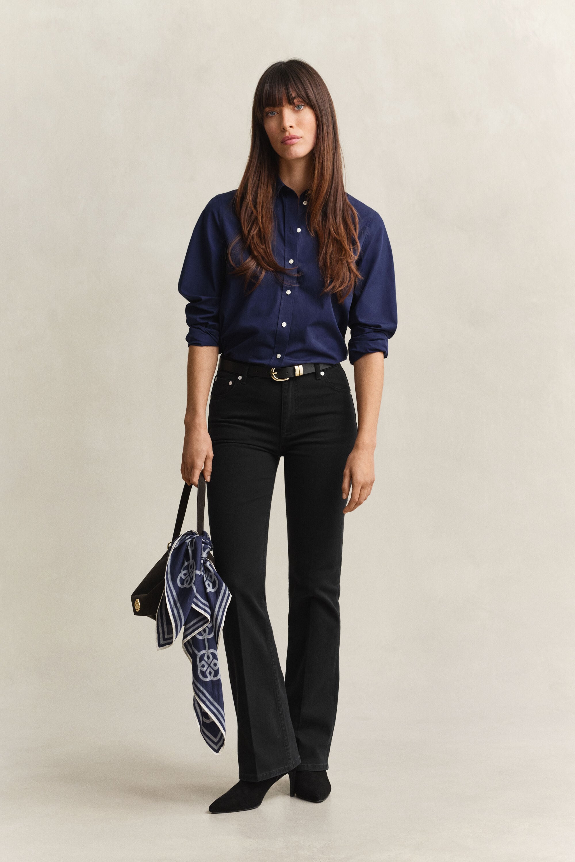 Jean stretch coupe slim évasé