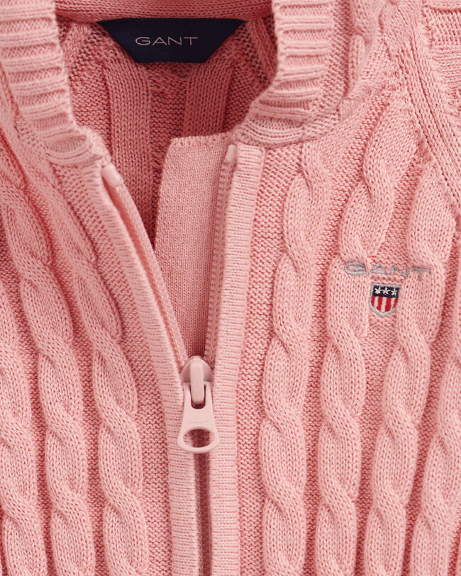 Combinaison zipp&eacute;e en coton &agrave; torsades Baby