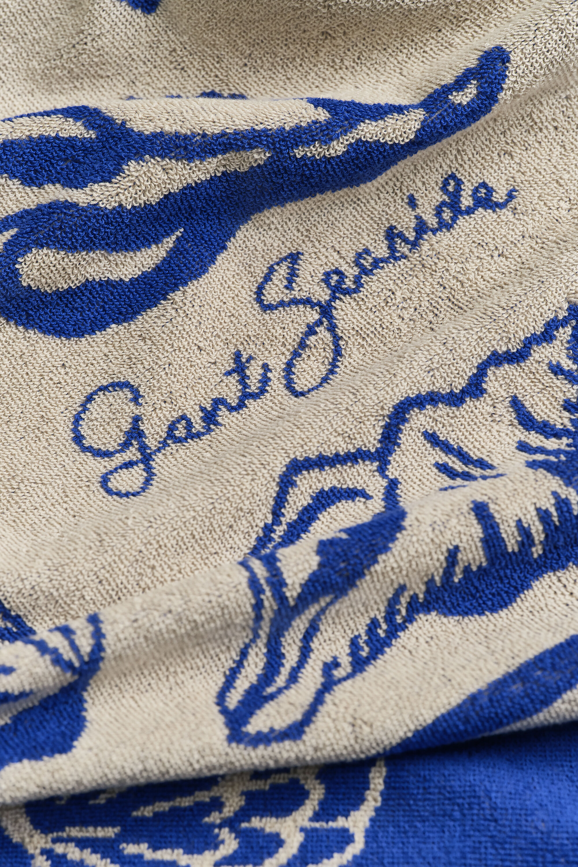 Serviette de plage à imprimé coquillage