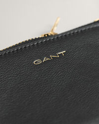 Pochette en cuir avec fermeture à zip