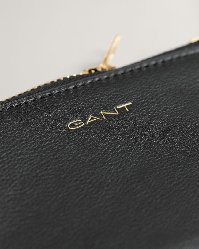 Pochette en cuir avec fermeture à zip