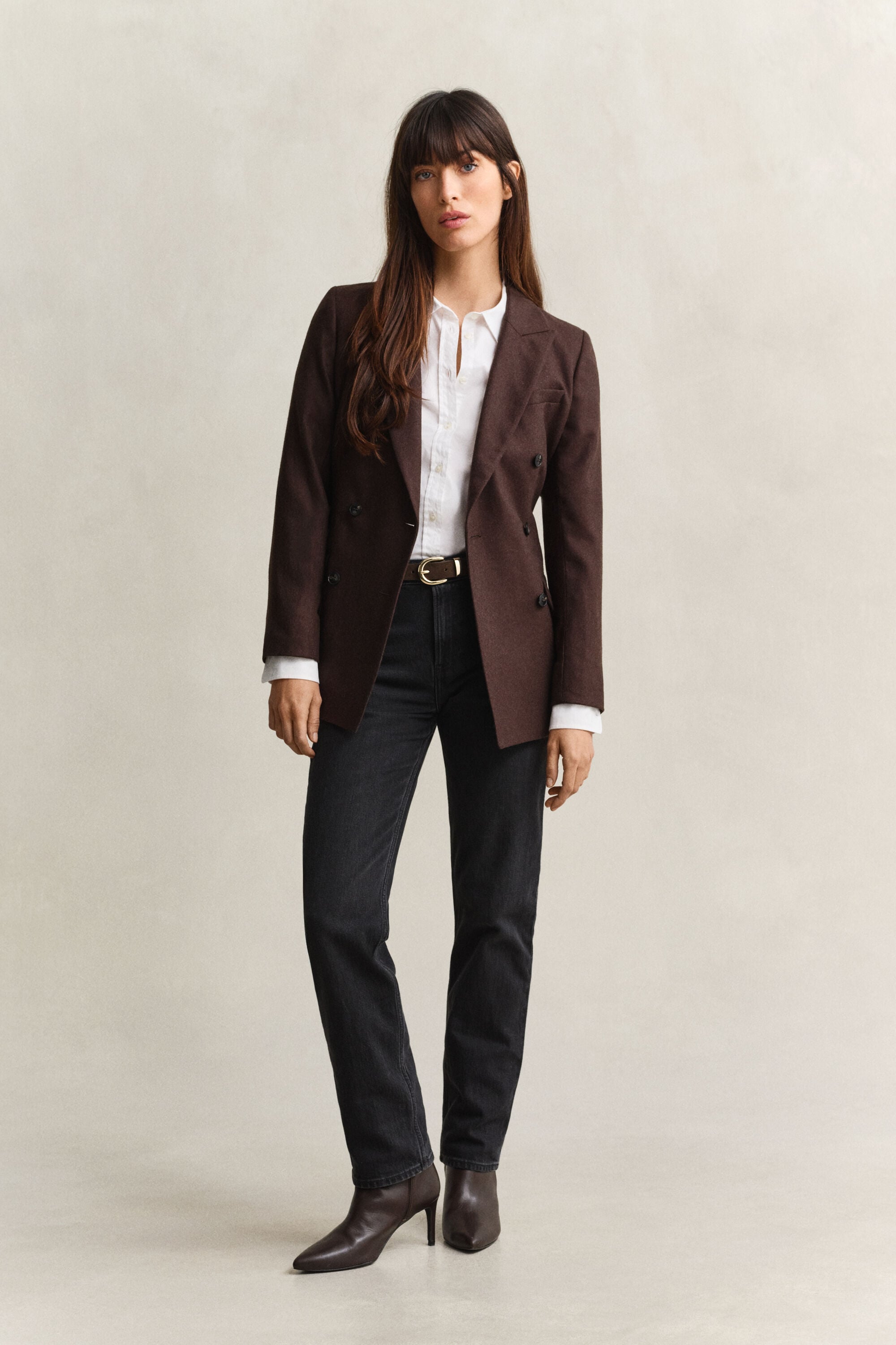 Chemise slim en coton Oxford classique extensible