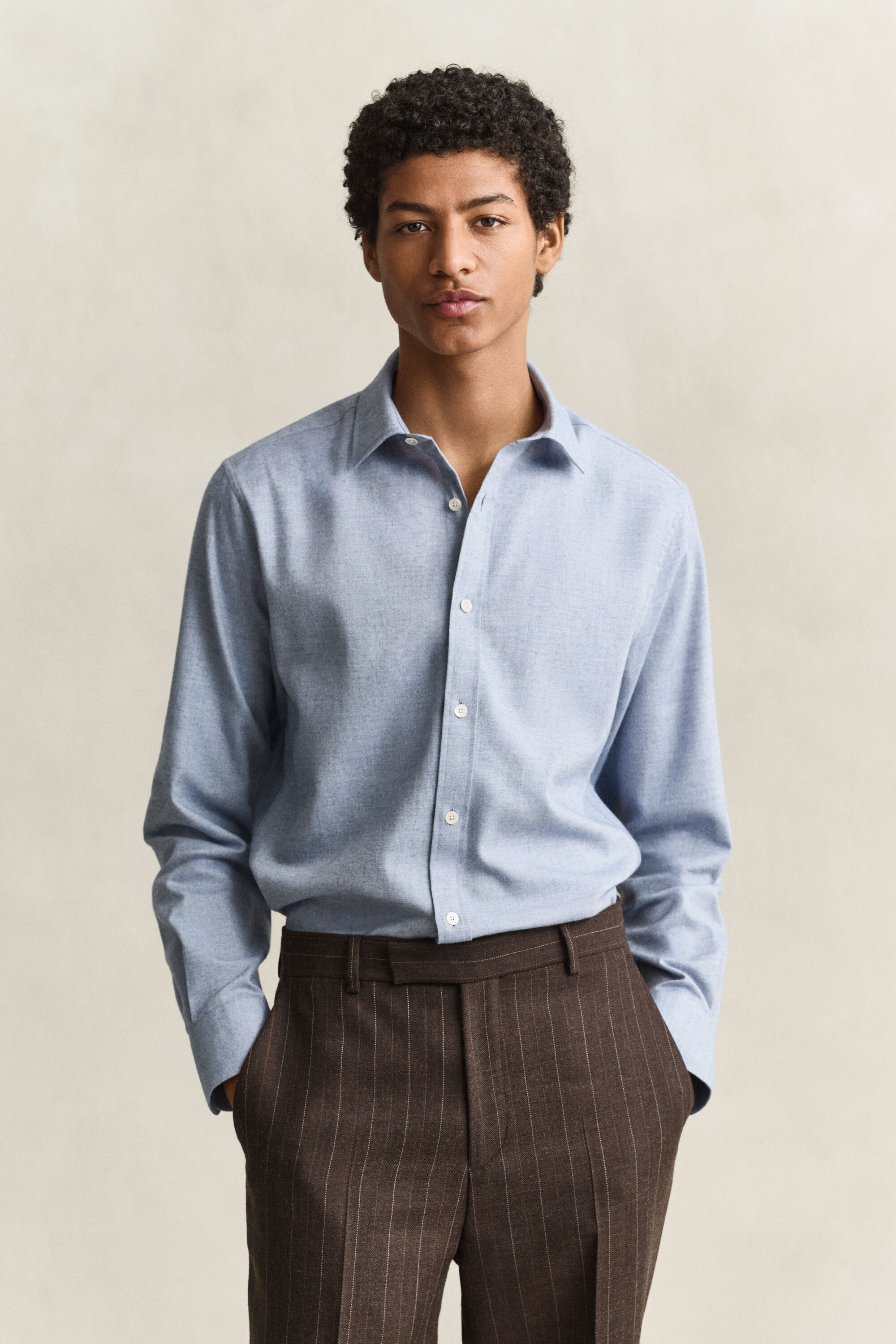 Chemise en flanelle chinée