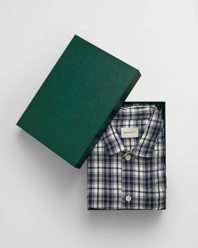 Coffret cadeau pyjama en flanelle avec chemise et pantalon