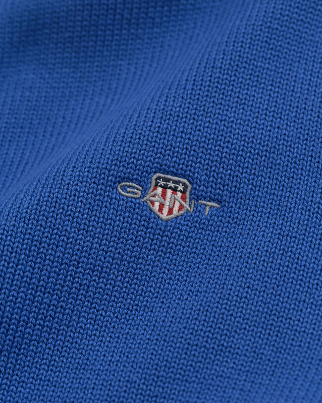 Pull en coton décontracté à demi-zip