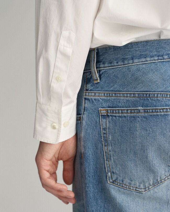 Chemise relaxed fit en popeline