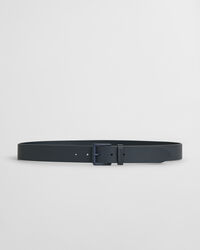 Ceinture en cuir avec boucle ton sur ton