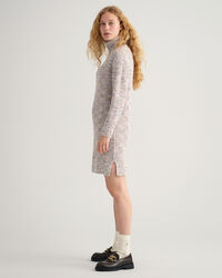 Robe col roul&eacute; multicolore