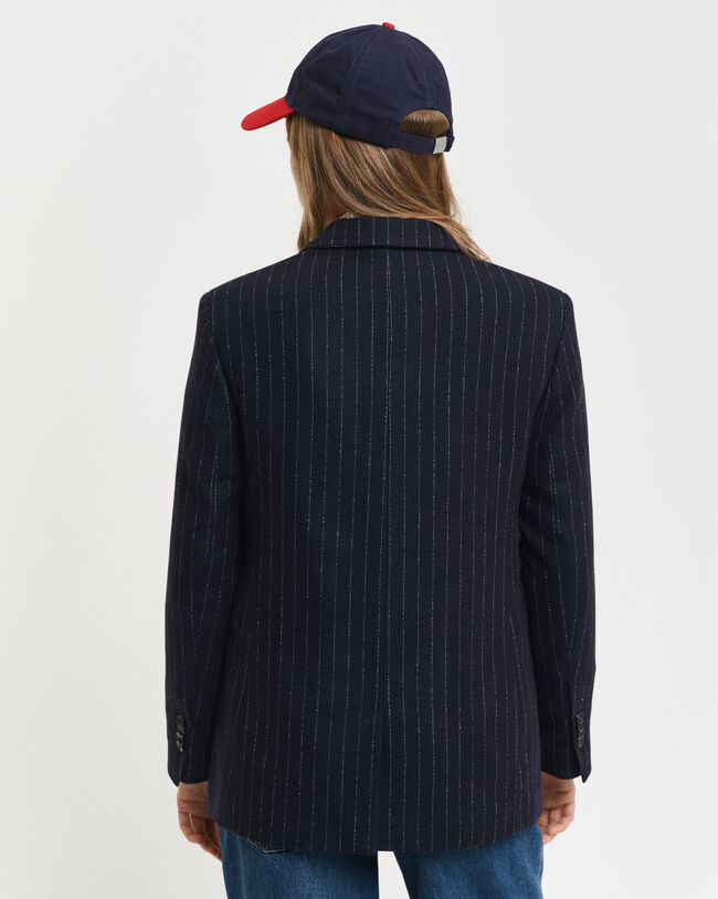 Veste blazer regular fit à rayures tennis