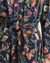 Robe-chemise en viscose à imprimé floral