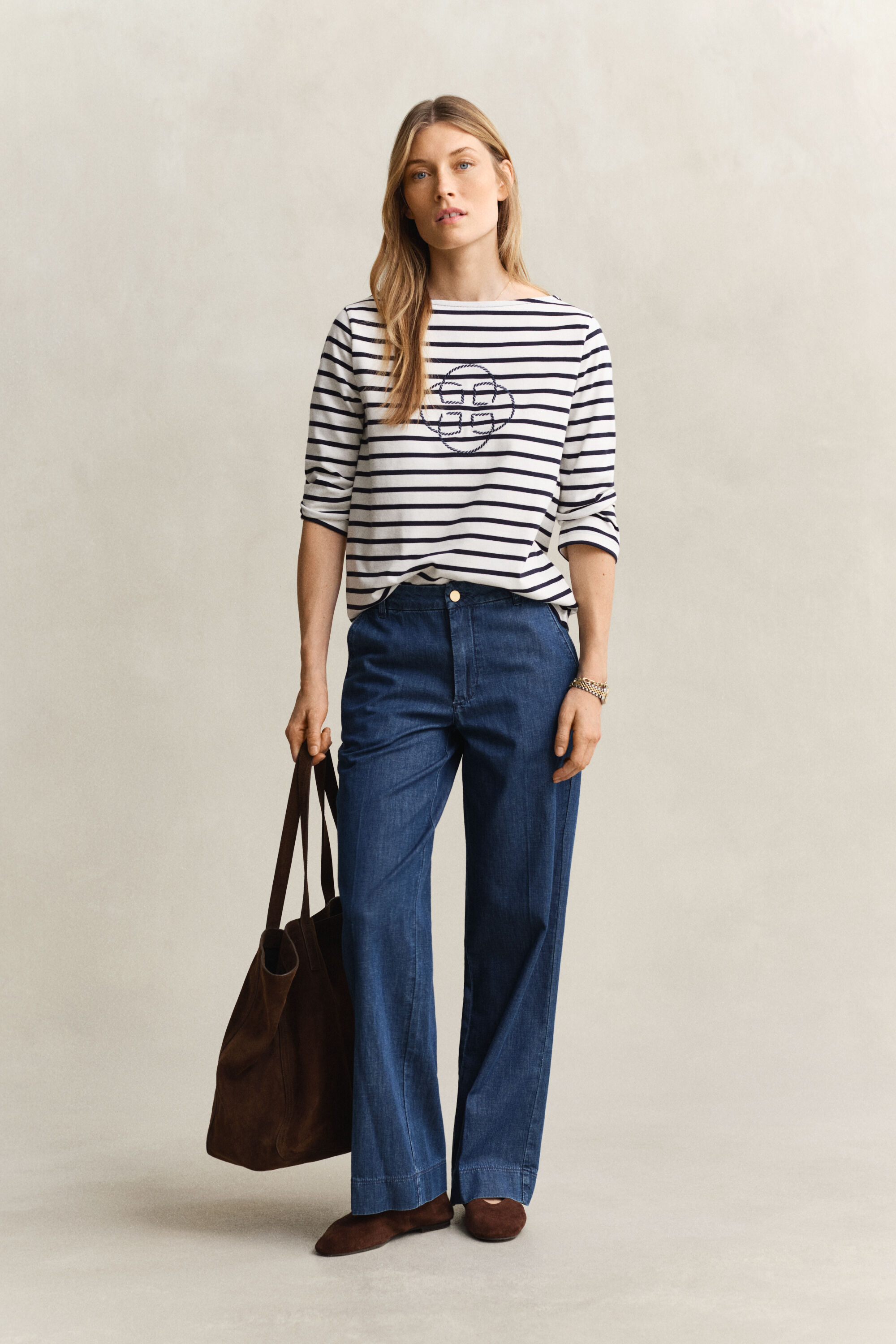 T-shirt à manches trois quarts