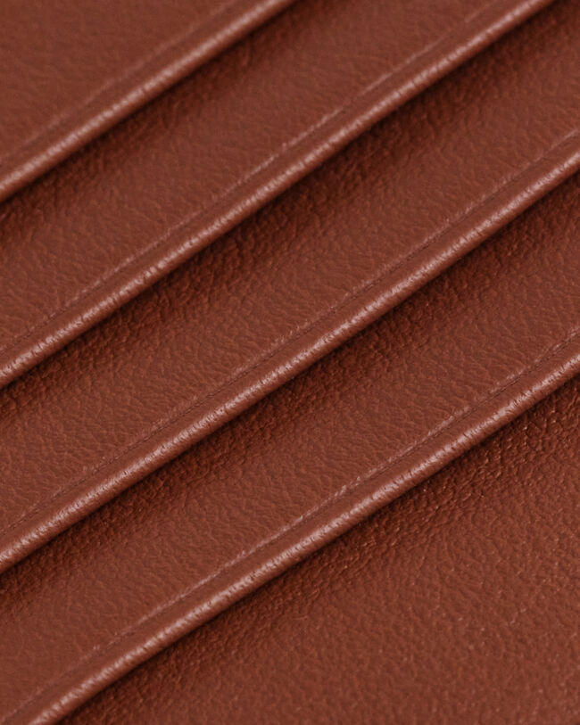 Porte-cartes zippé en cuir