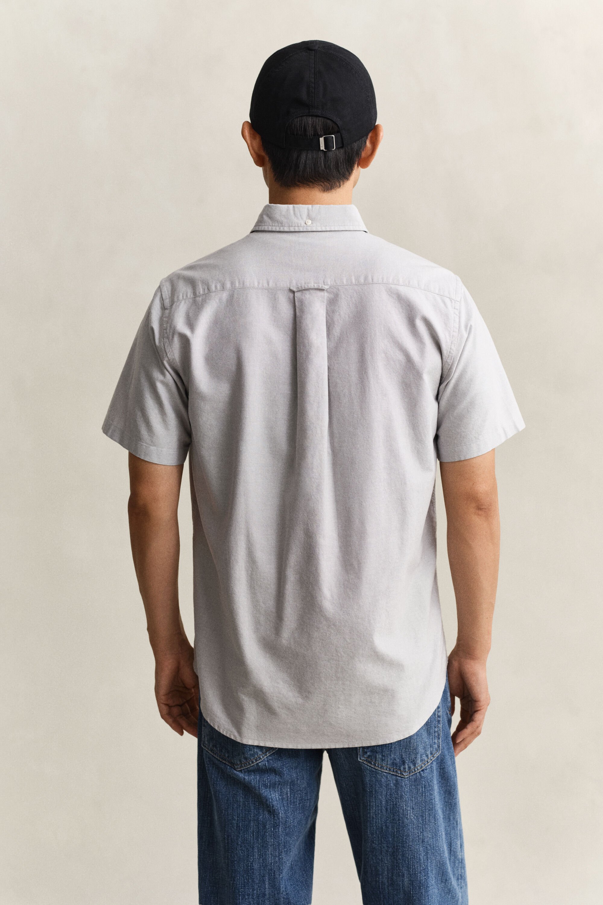 Chemise à manches courtes en coton Oxford classique