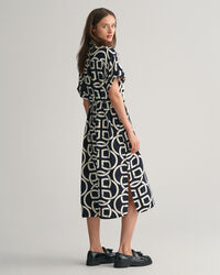 Caftan à manches courtes avec imprimé Monogram