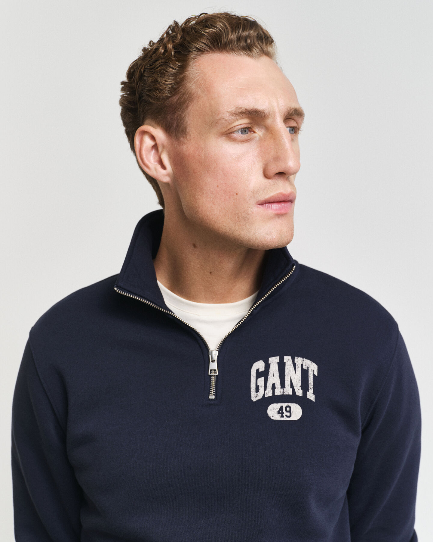 Sweat demi-zip GANT 49 Arch Graphic