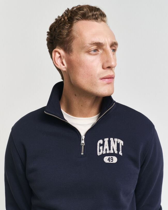 Sweat demi-zip GANT 49 Arch Graphic