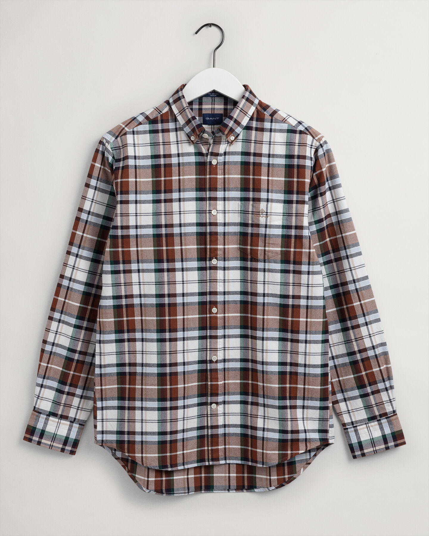 Chemise regular fit en coton Oxford &agrave; carreaux