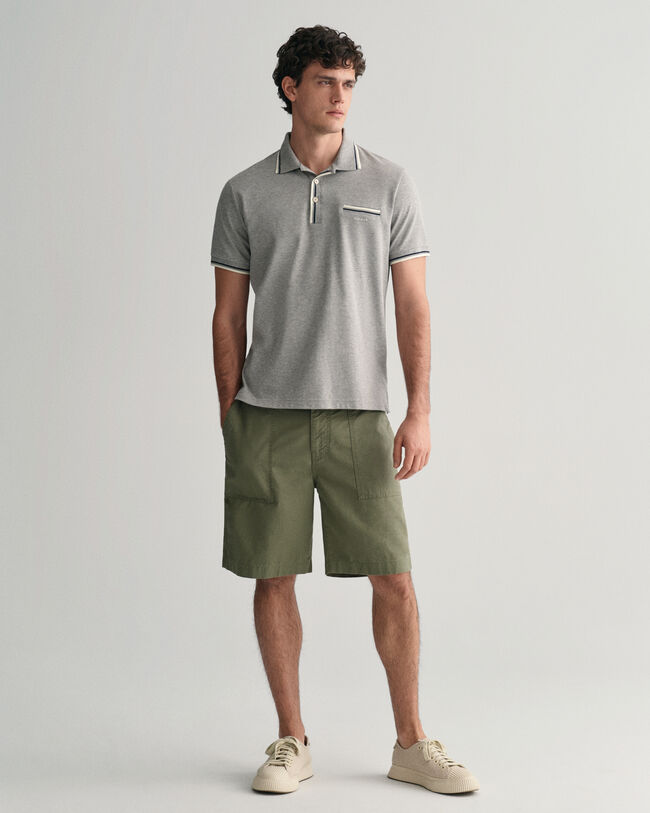 Polo en coton piqu&eacute; 2-Color Tipped