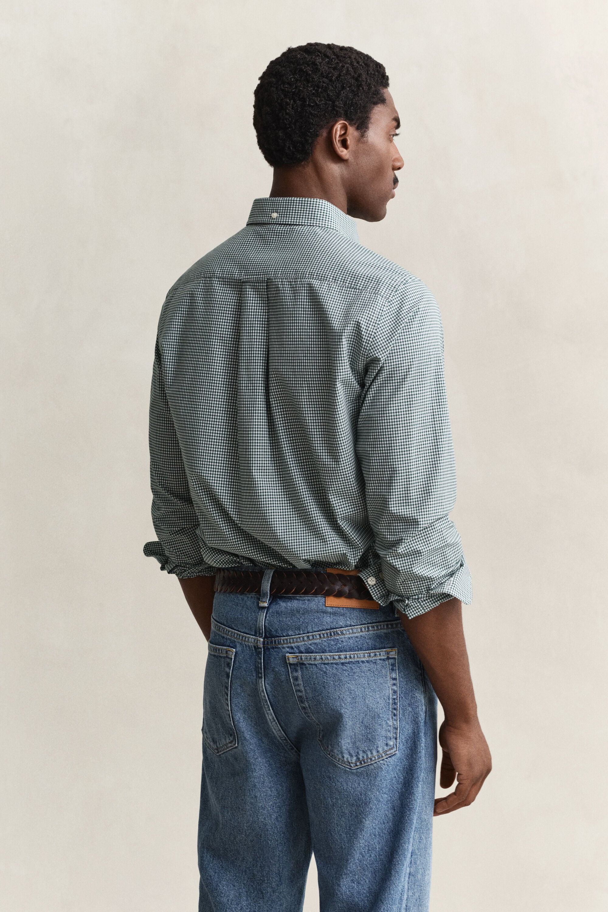 Chemise vichy en popeline classique