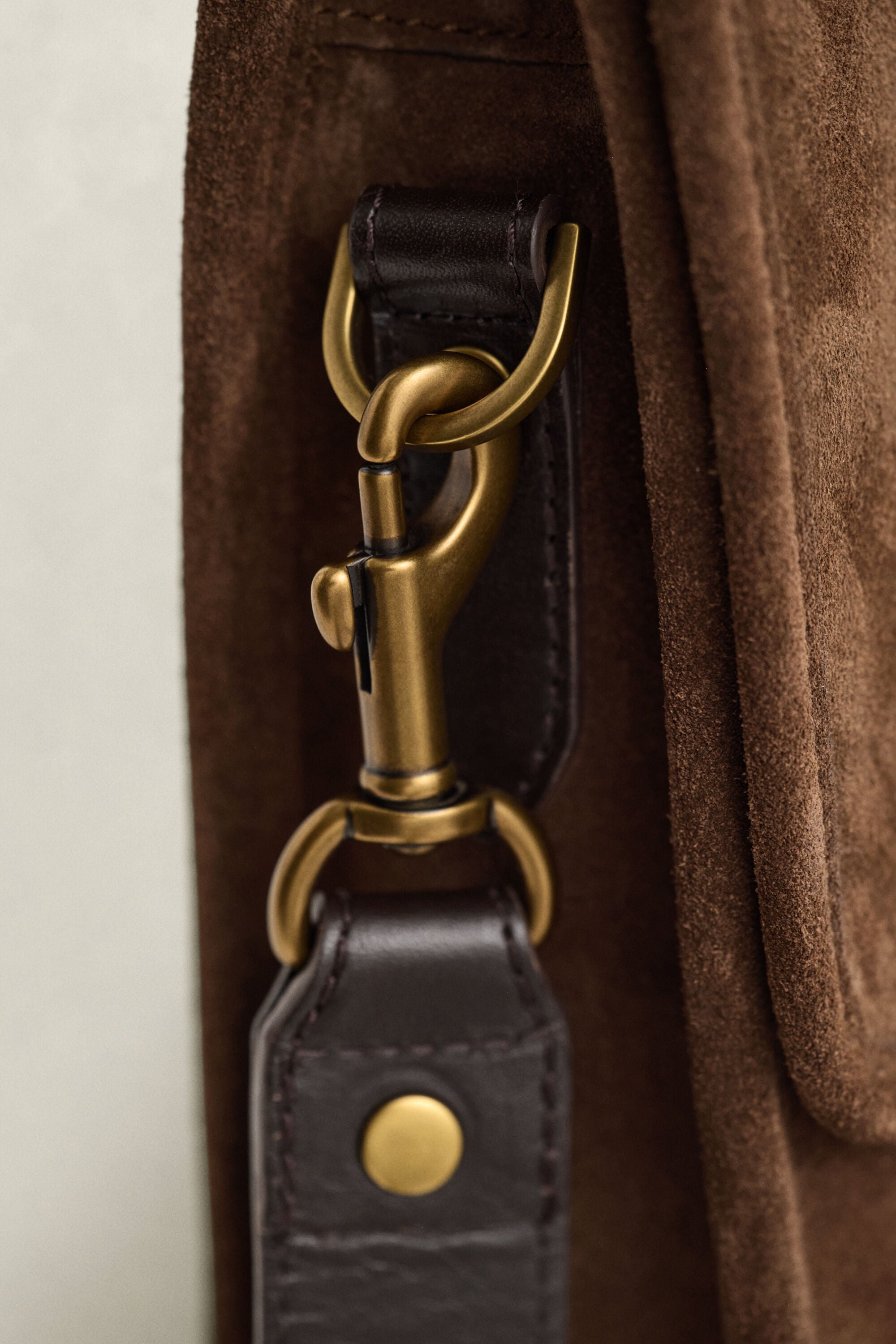 Sac à bandoulière en daim