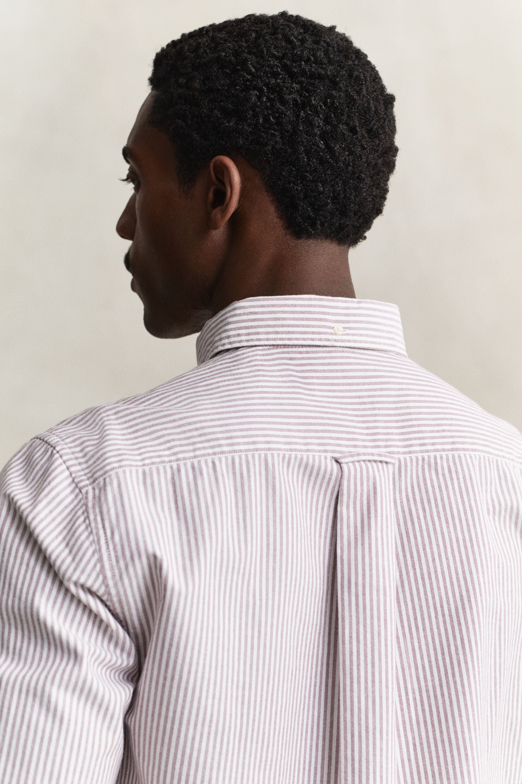 Chemise en coton Oxford regular classique à rayures
