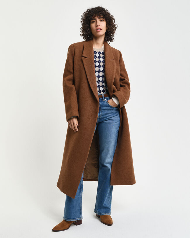 Manteau portefeuille texturé