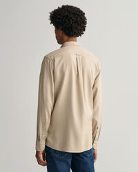 Chemise regular fit en lyocell teinte en pi&egrave;ce