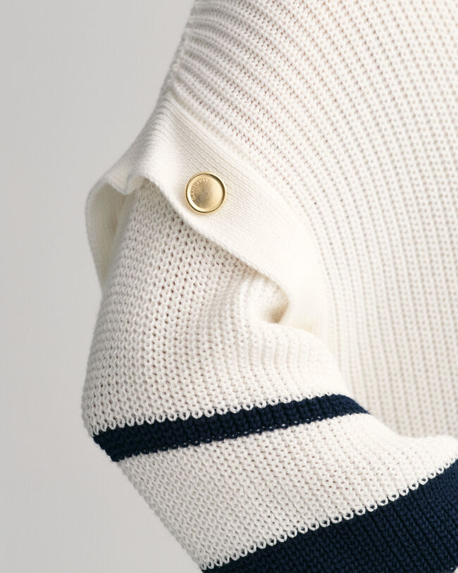 Pull ras du cou ultra-ample &agrave; rayures