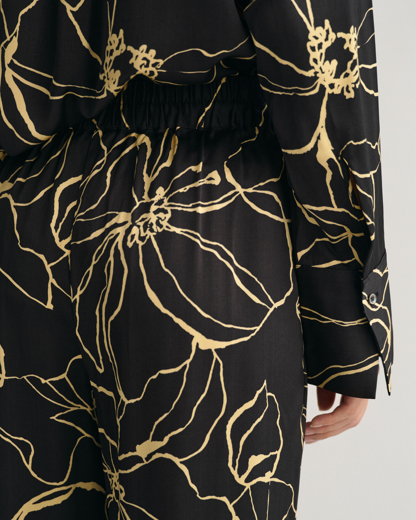 Pantalon &agrave; motif Line Drawing Pull-On