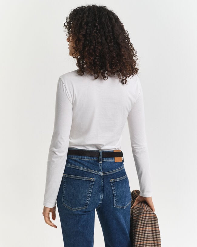 T-shirt en coton léger à manches longues