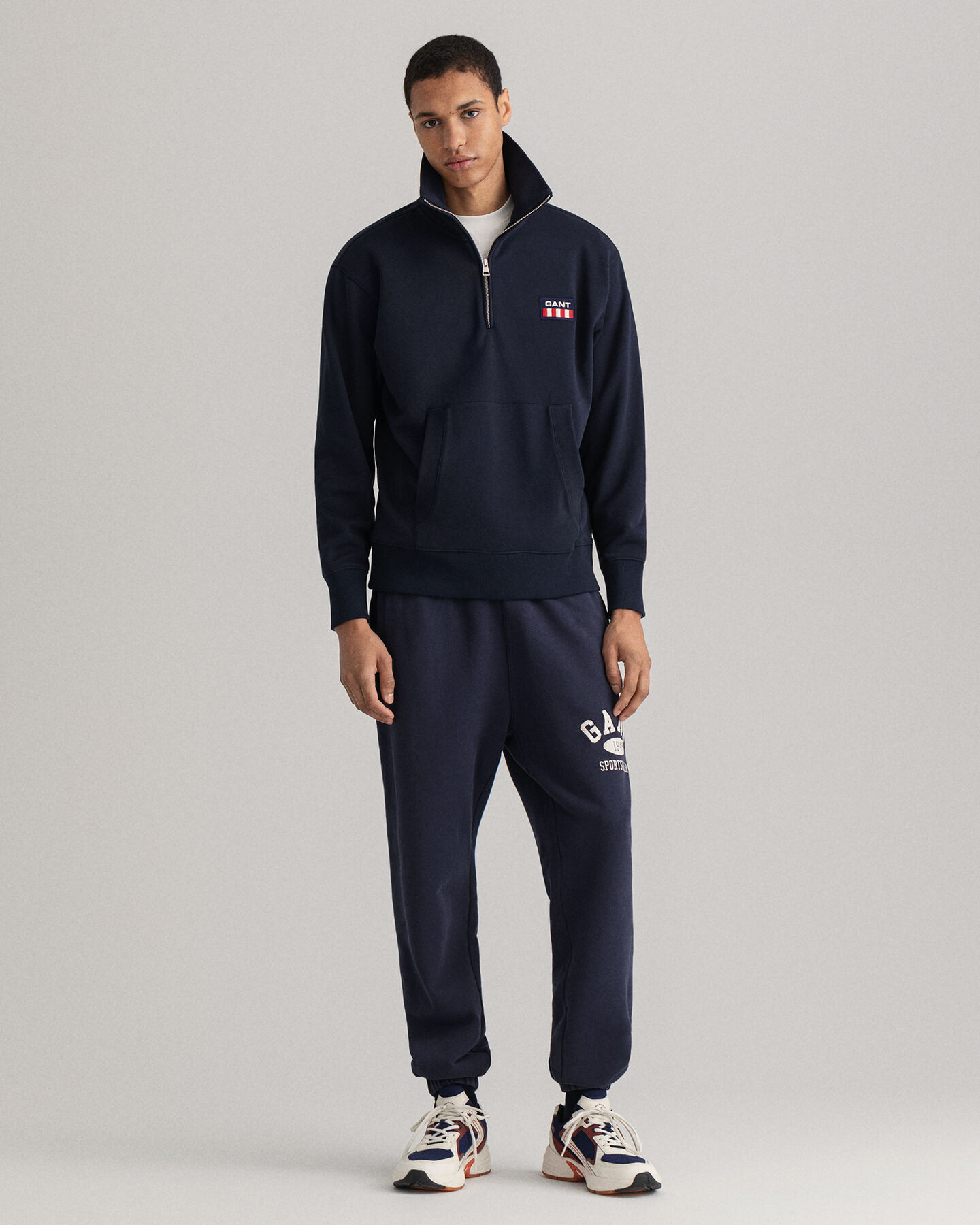 Pull à demi-zip Retro Flag