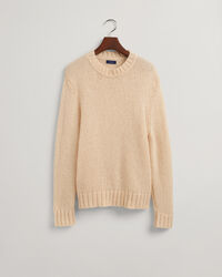 Pull ras du cou en mohair unie