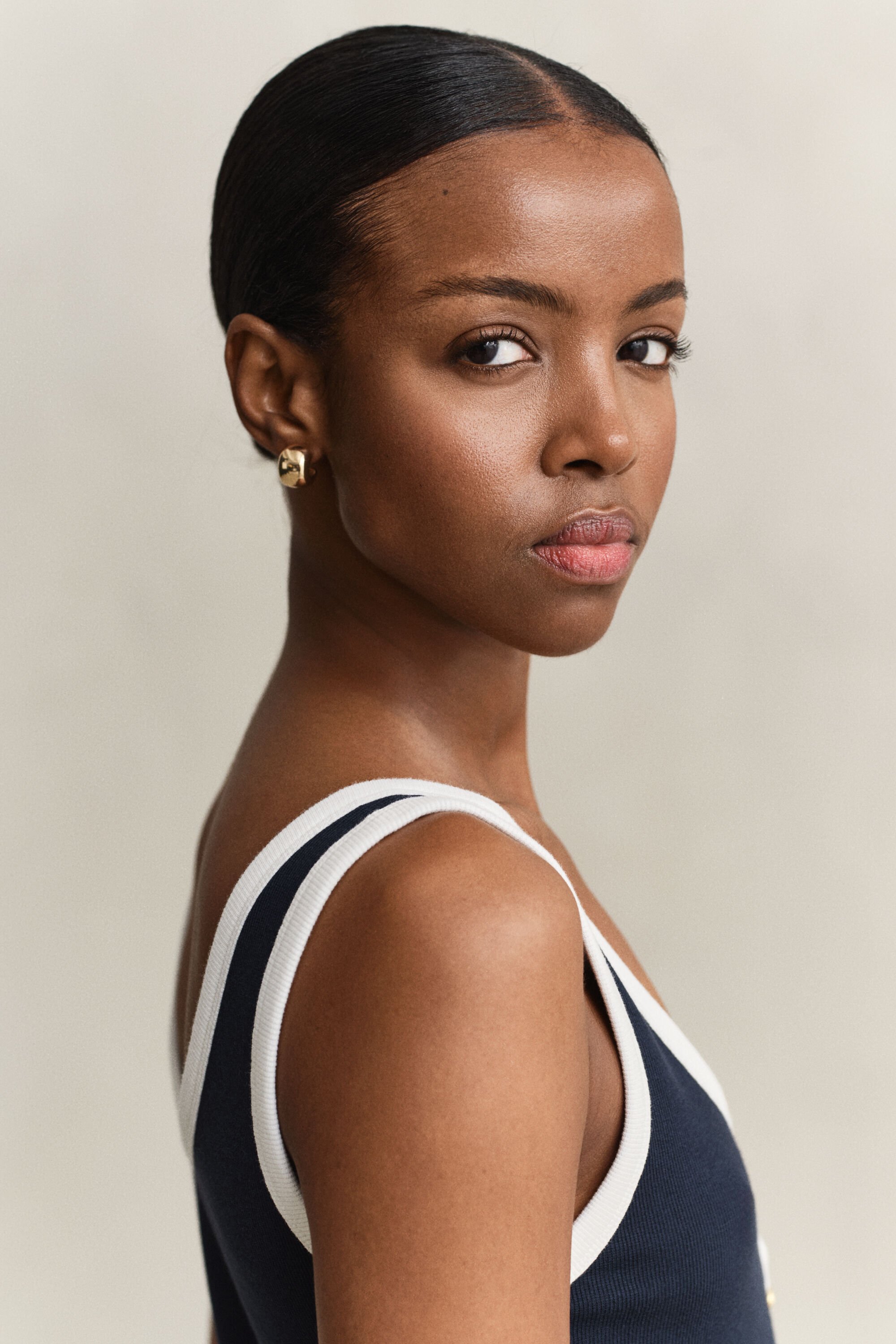 Robe débardeur côtelée