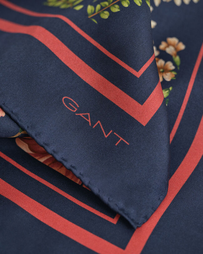 Foulard en soie à imprimé floral