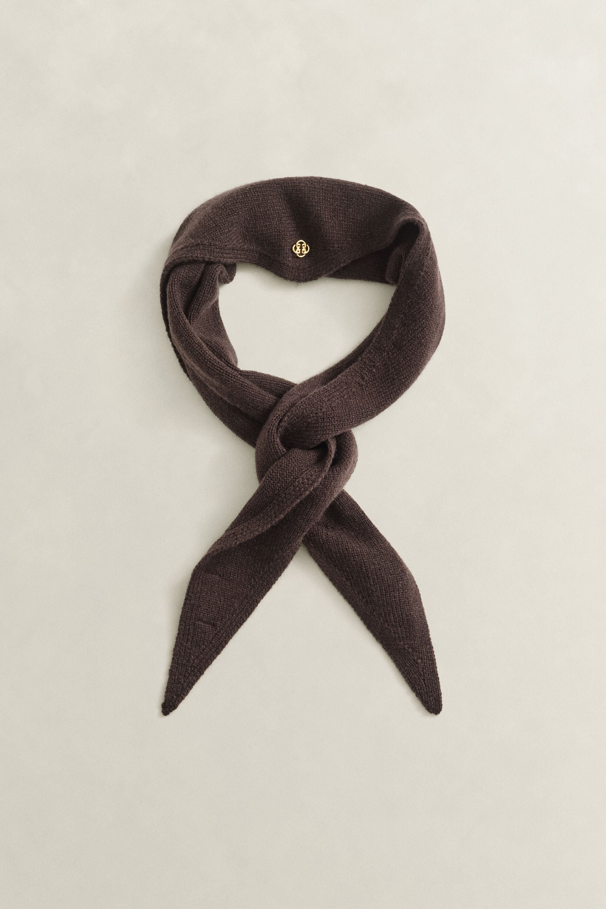 Foulard triangulaire en laine et cachemire