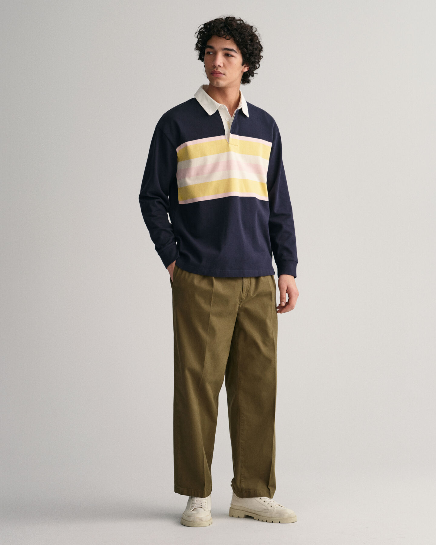 Polo Rugger en colour-block