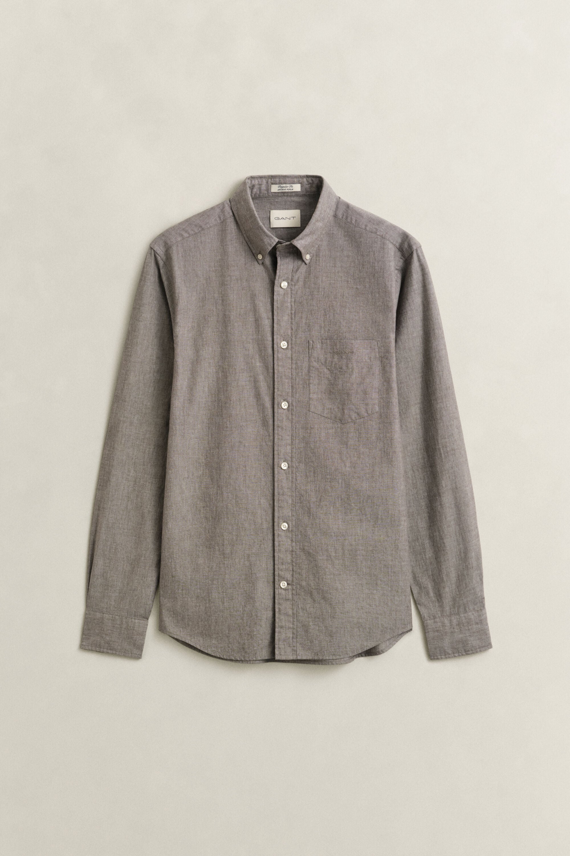 Chemise en popeline chinée Archive