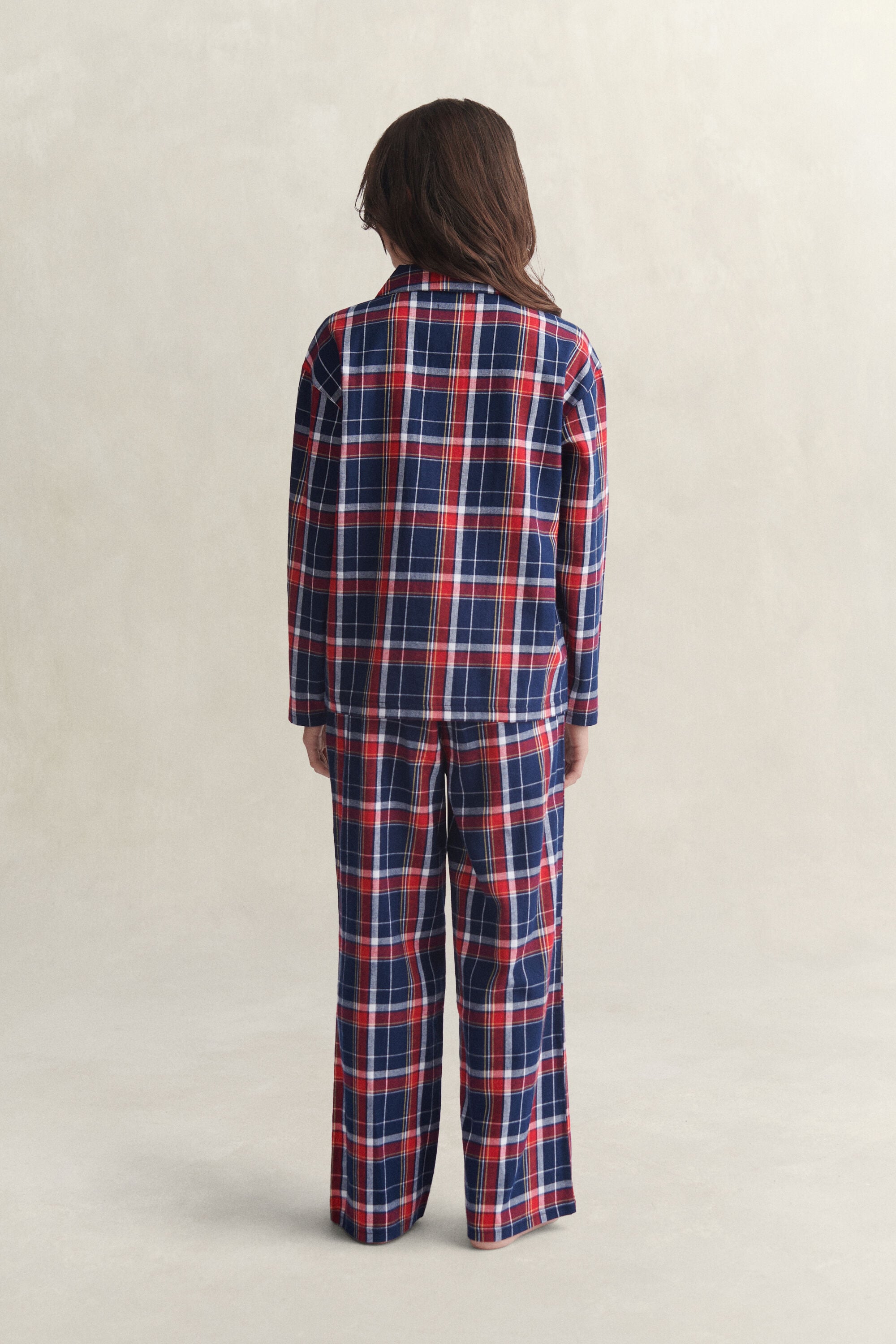 Pyjama en flanelle à motif écossais Ado