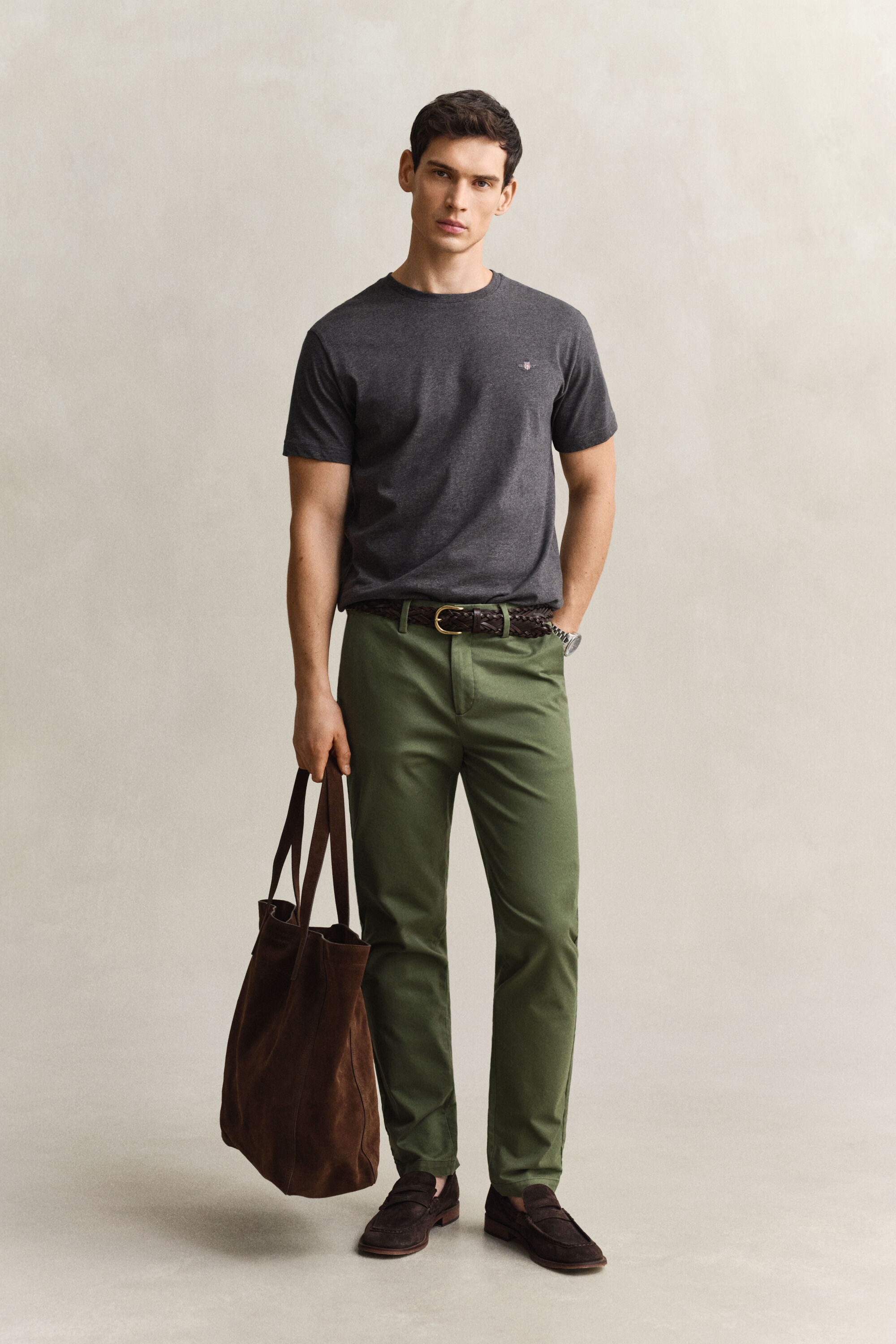 Pantalon chino élégant coupe slim