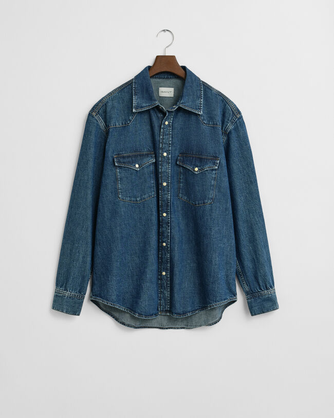 Chemise coupe décontractée en denim Rodeo