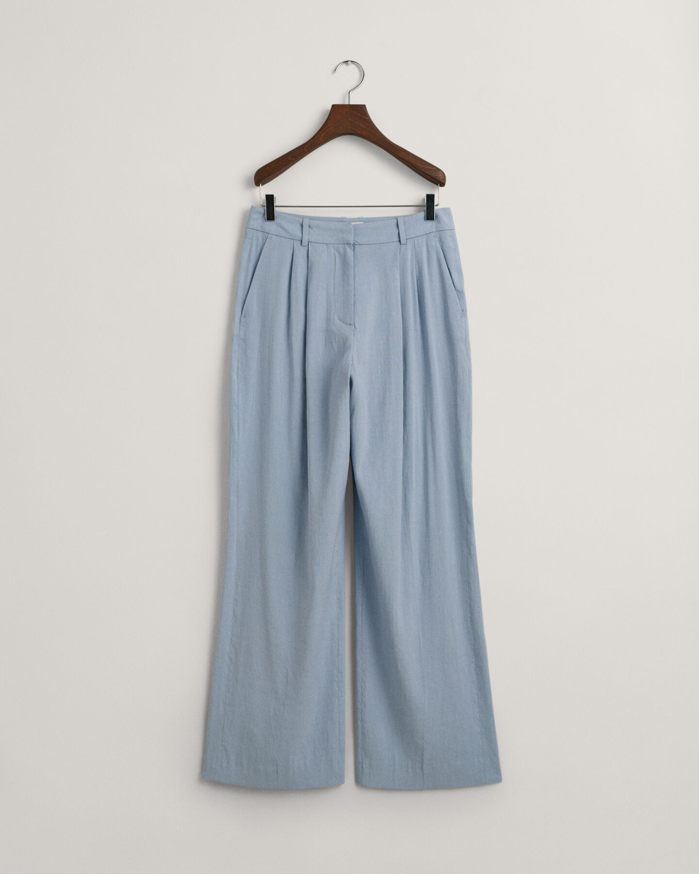 Pantalon habillé relaxed fit en lin stretch