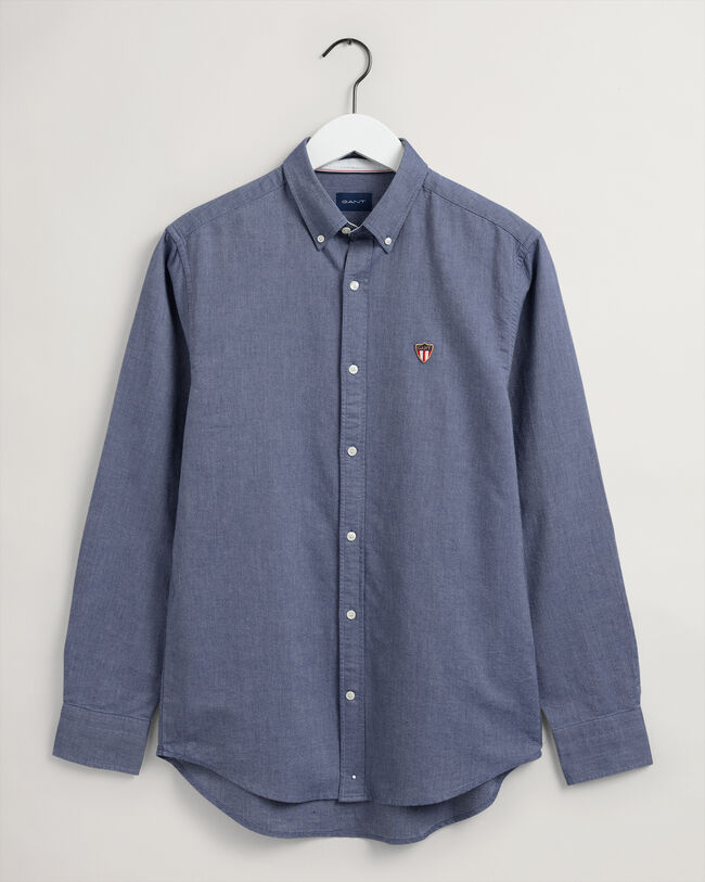 Chemise regular fit en coton Oxford Banner Shield
